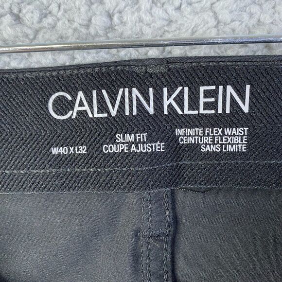 Calvin Klein Men's Straight Fit Jeans Black Size 40x30 Pre-Owned - Picture 3 of 16